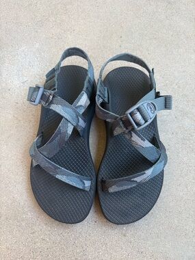 Chaco Z Cloud Women Size 6 Blue Gray Camo Hiking Trail Outdoor Sandals